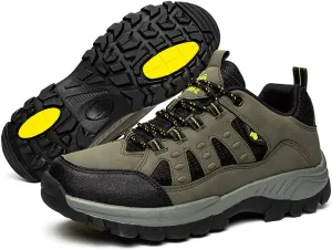 Succttssful Mens Hiking Shoes Waterproof Lightweight Outdoor Low-Top Climbing Shoes for Trekking Training Mountaineer Camping Trail