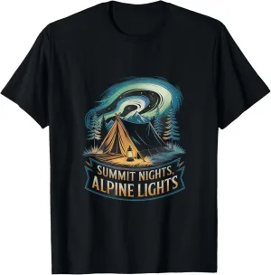 Summit Nights Alpine Lights Alpine Camping T-Shirt