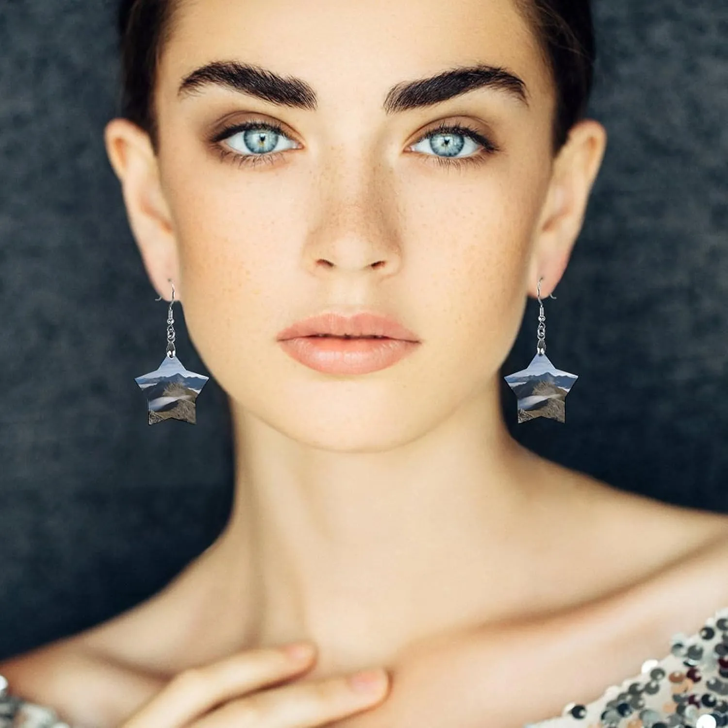 Summits And Ridges Wooden Earrings Jewelry Gifts, Lightweight Vintage Natural Wood Pendants Classic Artistic Wooden Earring Hooks for Women