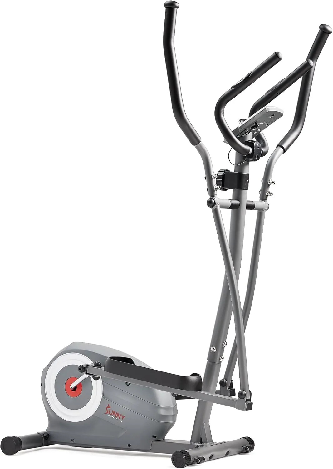 Sunny Health & Fitness Smart 2-in-1 Upright Elliptical Full-Body Exerciser, Home Cross-Training Arm/Leg Cardio Workout Machine, Optional Free SunnyFit App Bluetooth Link or Electro-Magnetic Resistance