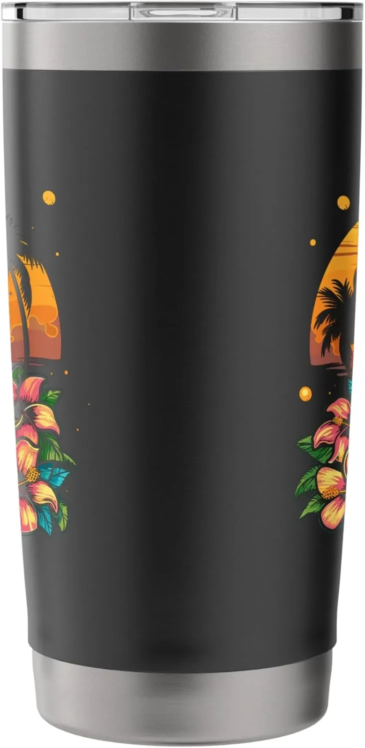 Surfboard Comic Look Surfing Trip Stainless Steel Insulated Tumbler
