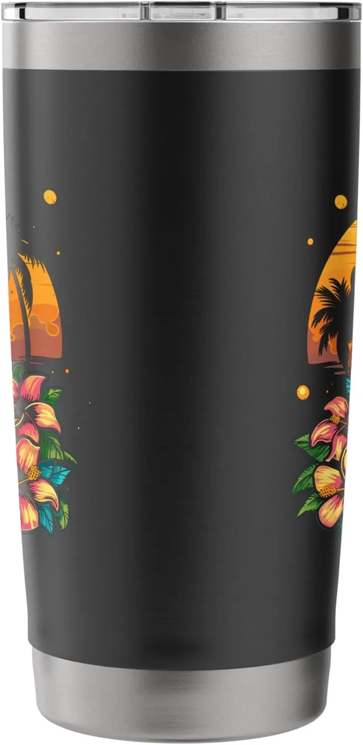 Surfboard Comic Look Surfing Trip Stainless Steel Insulated Tumbler