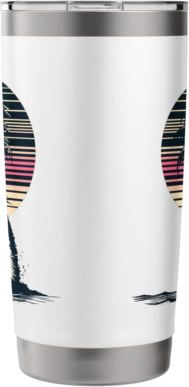 Surfboard Sketch Surfing Trip Stainless Steel Insulated Tumbler
