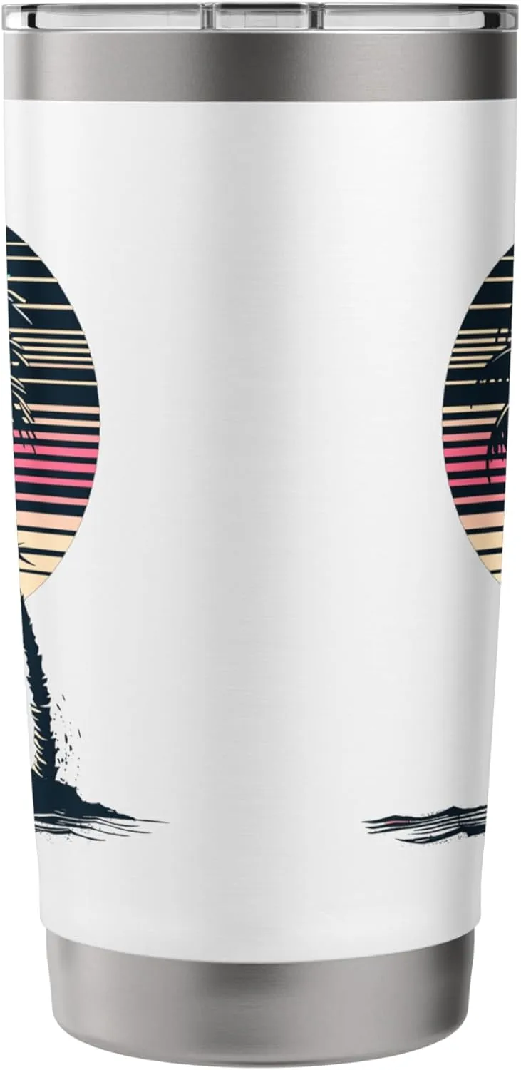 Surfboard Sketch Surfing Trip Stainless Steel Insulated Tumbler