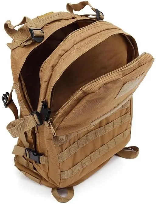 Tactical Backpack Military Molle Hiking 36-55L Camouflage outdoor sports black