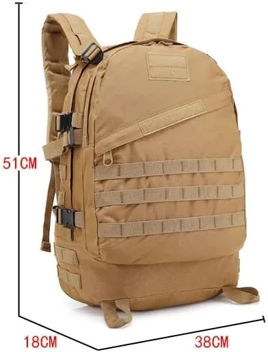 Tactical Backpack Military Molle Hiking 36-55L Camouflage outdoor sports black