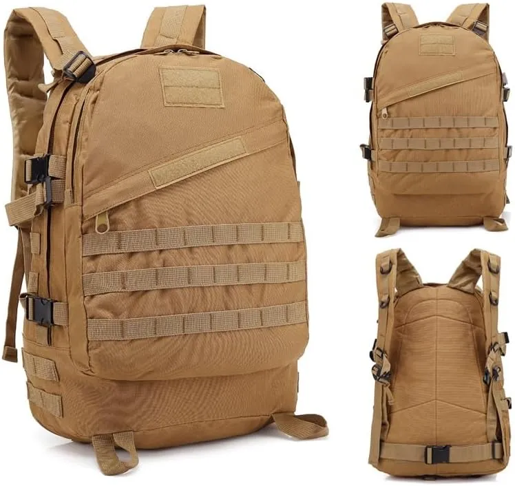 Tactical Backpack Military Molle Hiking 36-55L Camouflage outdoor sports black
