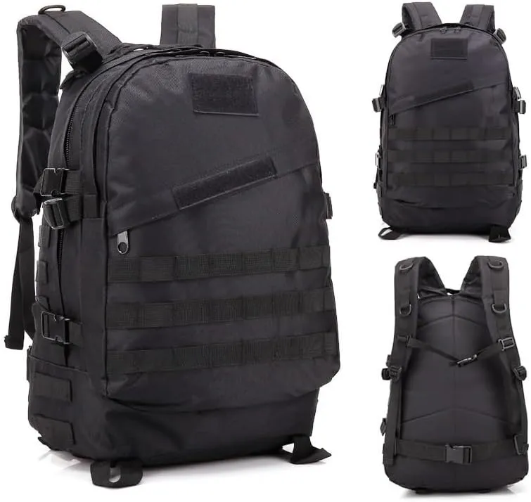 Tactical Backpack Military Molle Hiking 36-55L Camouflage outdoor sports black