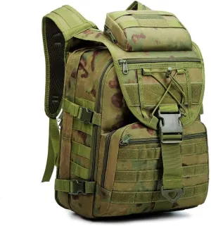 Tactical Backpack Military Molle Hiking 40L Outdoor camouflage travel camping tactical green ruins