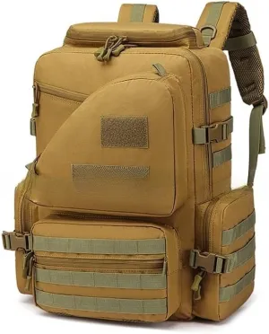 Tactical Backpack Military Molle Hiking 56-75L : Military fan outdoor hiking mountaineering bag tactical bag digital camouflage