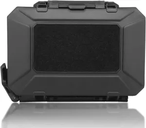 Tactical Molle Tool Storage box,Chest Suspension Operating Platform Holder Box,Waterproof Shockproof Military Airsoft Paintball Gear Case (Black)