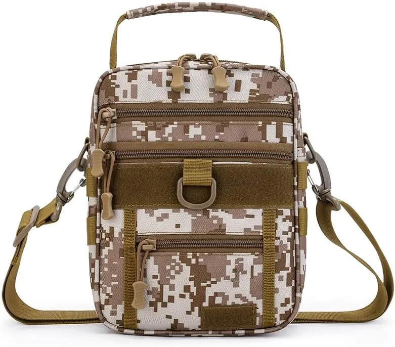 Tactical Shoulder Bag Outdoor Sling Backpack Military Sport Concealed Carry for Range Travel Hiking(Yellow) (Yellow-1)