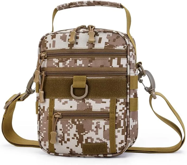 Tactical Shoulder Bag Outdoor Sling Backpack Military Sport Concealed Carry for Range Travel Hiking(Yellow) (Yellow-1)