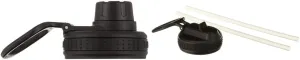 Takeya Originals Bottle Lid Replacement, Spout, Black & Actives Straw Lid for Insulated Water Bottle, Wide Mouth, Onyx