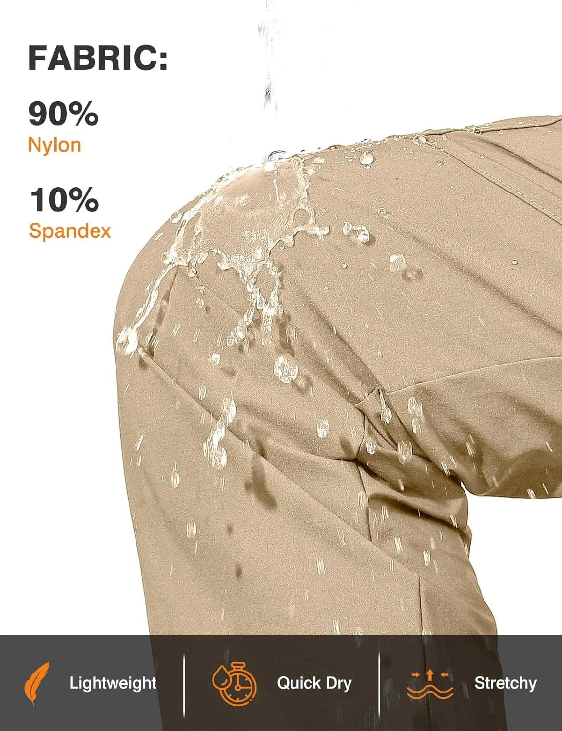 TBMPOY Women's Hiking Pants Water Resistant Lightweight Quick Dry Cargo Travel Fishing Work Camping Pant with 4 Pockets