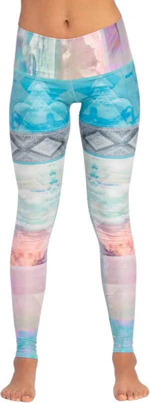teeki Tarot Magic Hot Pants Leggings for Women, USA Made Sustainable Eco Luxury Activewear Quick Dry - X-Small