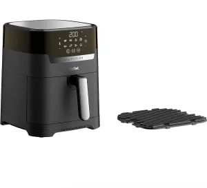 Tefal EY5058 Easy Fry & Grill Precision Hot Air Fryer, 2-in-1 Technology (Hot Air Fryer and Grill), Digital Display, 4.2 Litre Capacity, 8 Automatic Programmes, Black