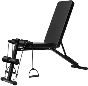 TEmkin Foldable Sit-ups Fitness Equipment Unisex Fitness Bench Multifunction Dumbbell Stool Abdominal Muscle Plate Exercise Aid Abdomen Exercise Bench Press Supine Board with Drawstring