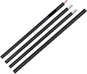 Tent Pole Support Frames Kit Outdoor Support， Thicken Aluminum Alloy Tent Pole Adjustable Tent Support Rods Beach Shelter Tarp Awning Pole Poles for Camping Hiking Tent(Silver)