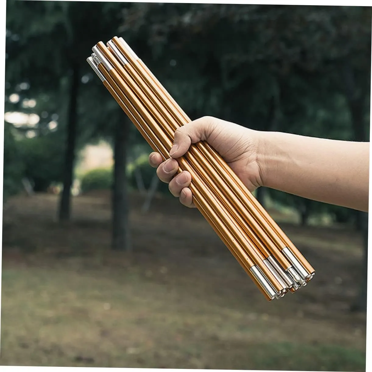 Tent Poles Tent Canopy Pole Tarps Heavy Duty Camping Tents Canopy Support Tool Portable Tent Anti-Over