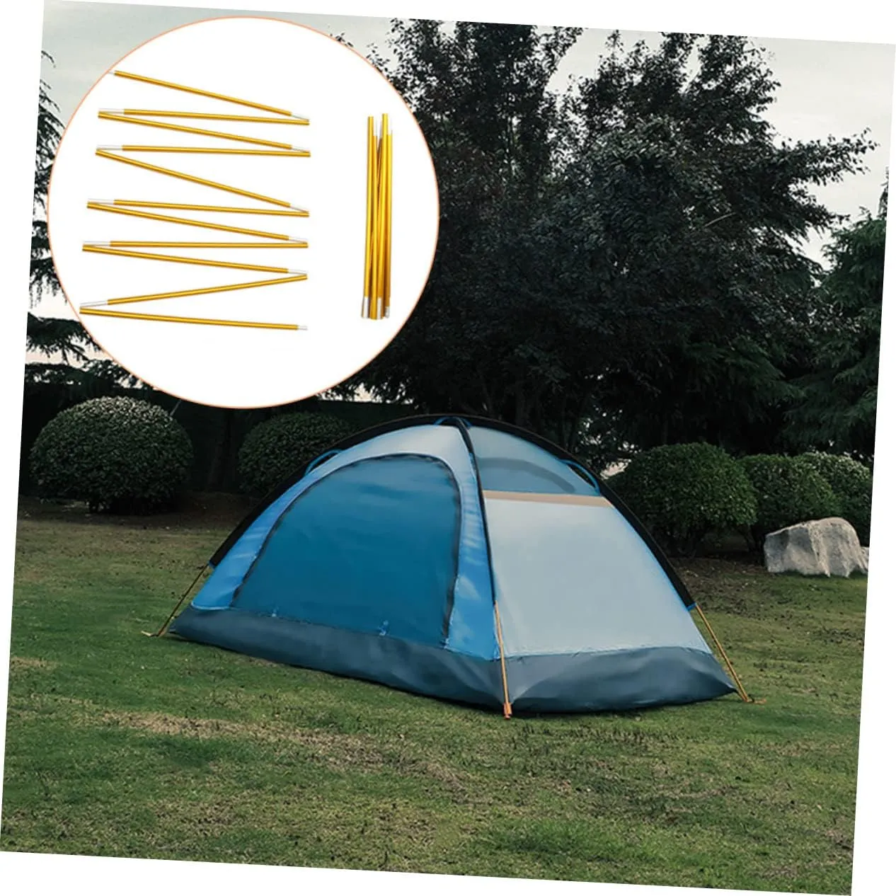 Tent Poles Tent Canopy Pole Tarps Heavy Duty Camping Tents Canopy Support Tool Portable Tent Anti-Over