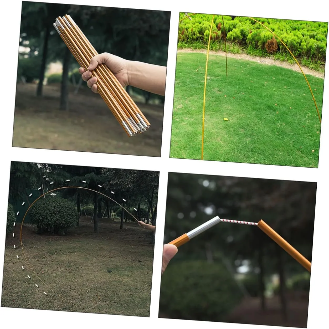 Tent Poles Tent Canopy Pole Tarps Heavy Duty Camping Tents Canopy Support Tool Portable Tent Anti-Over