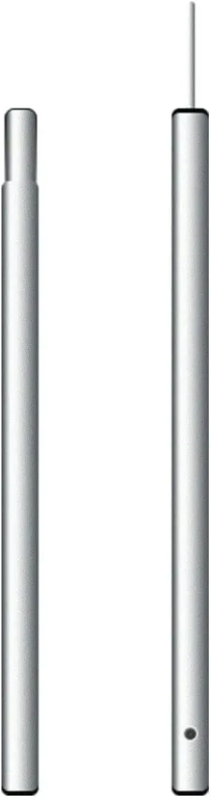 TentandTable Heavy Duty Anodized Aluminum Center Tent Pole, 2 Pieces, 19 Ft