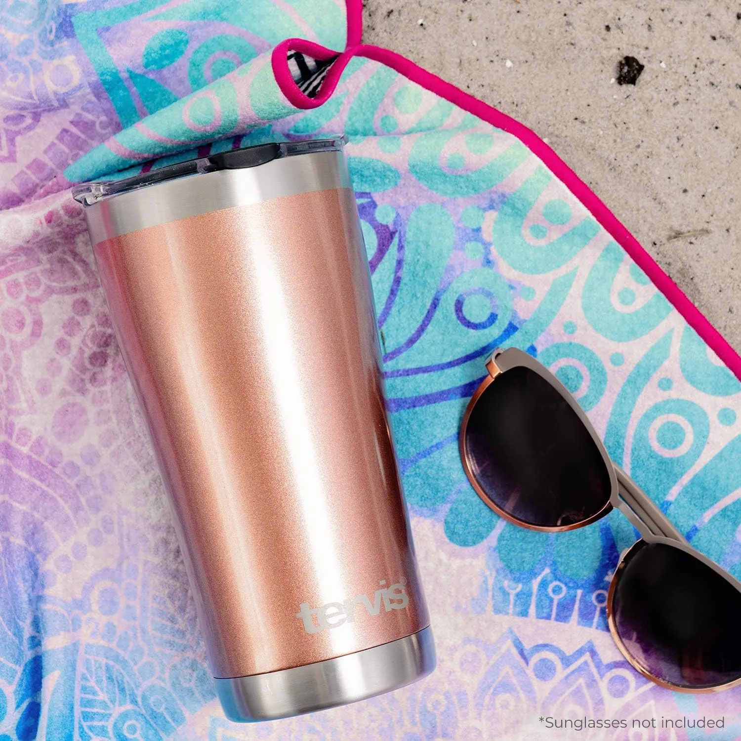 Tervis Friends Pattern Triple Walled Insulated Tumbler Travel Cup Keeps Drinks Cold & Hot, 20oz Legacy, Stainless Steel