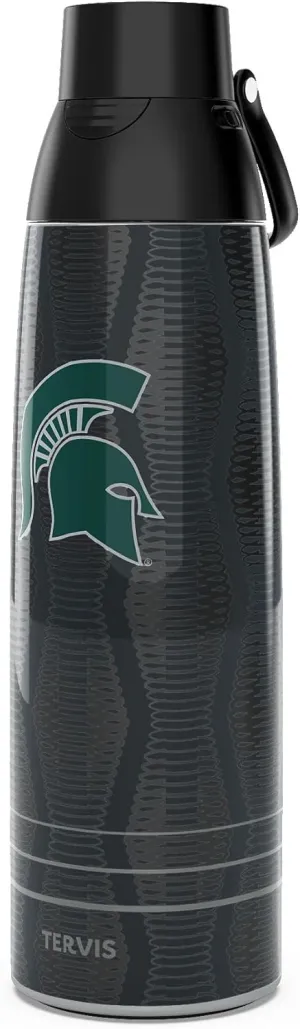 Tervis Venture Water Bottle Michigan State Spartans - Full Speed Triple Walled Insulated Tumbler Travel Cup Keeps Drinks Cold & Hot, 36oz, Stainless Steel