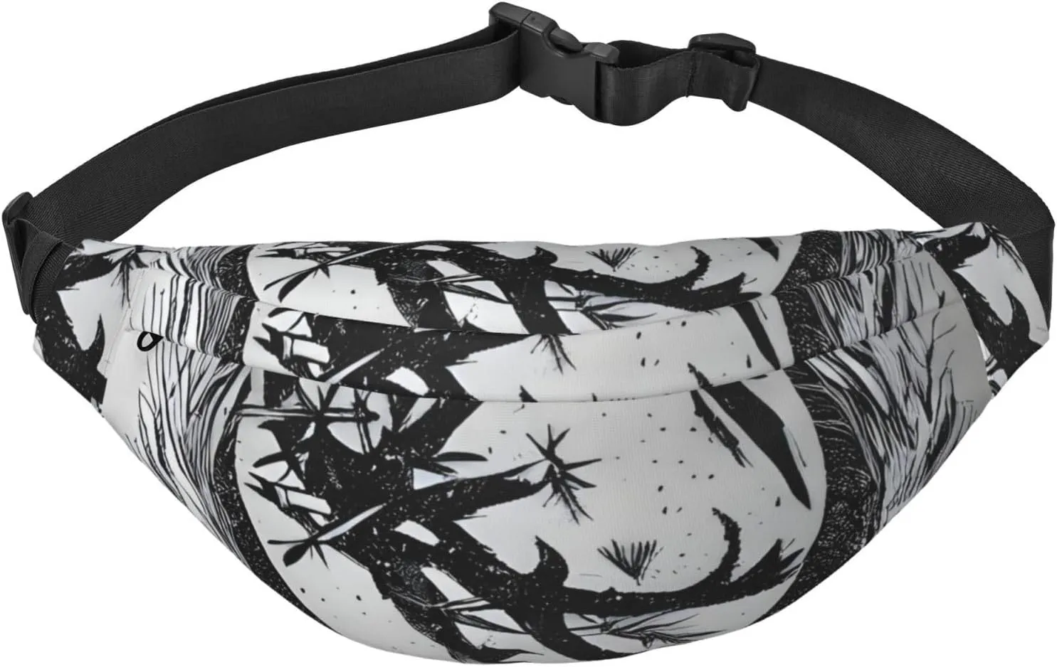 The Abstractionist Tree Men'S And Women'S Waist Pack, Crossbody Bag With Adjustable Belt For Running, Traveling, Sports, Hiking