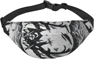 The Abstractionist Tree Men'S And Women'S Waist Pack, Crossbody Bag With Adjustable Belt For Running, Traveling, Sports, Hiking