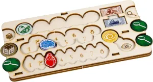 The Broken Token Eldritch Player Board - Wood Player Boards Compatible with The Eldritch Horror (Pack of 4)