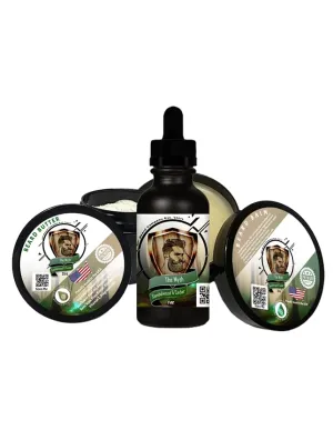 The Myth Beard Care Kit- (Sandalwood and Cedar Scented) Complete Grooming Set for Healthy Beard