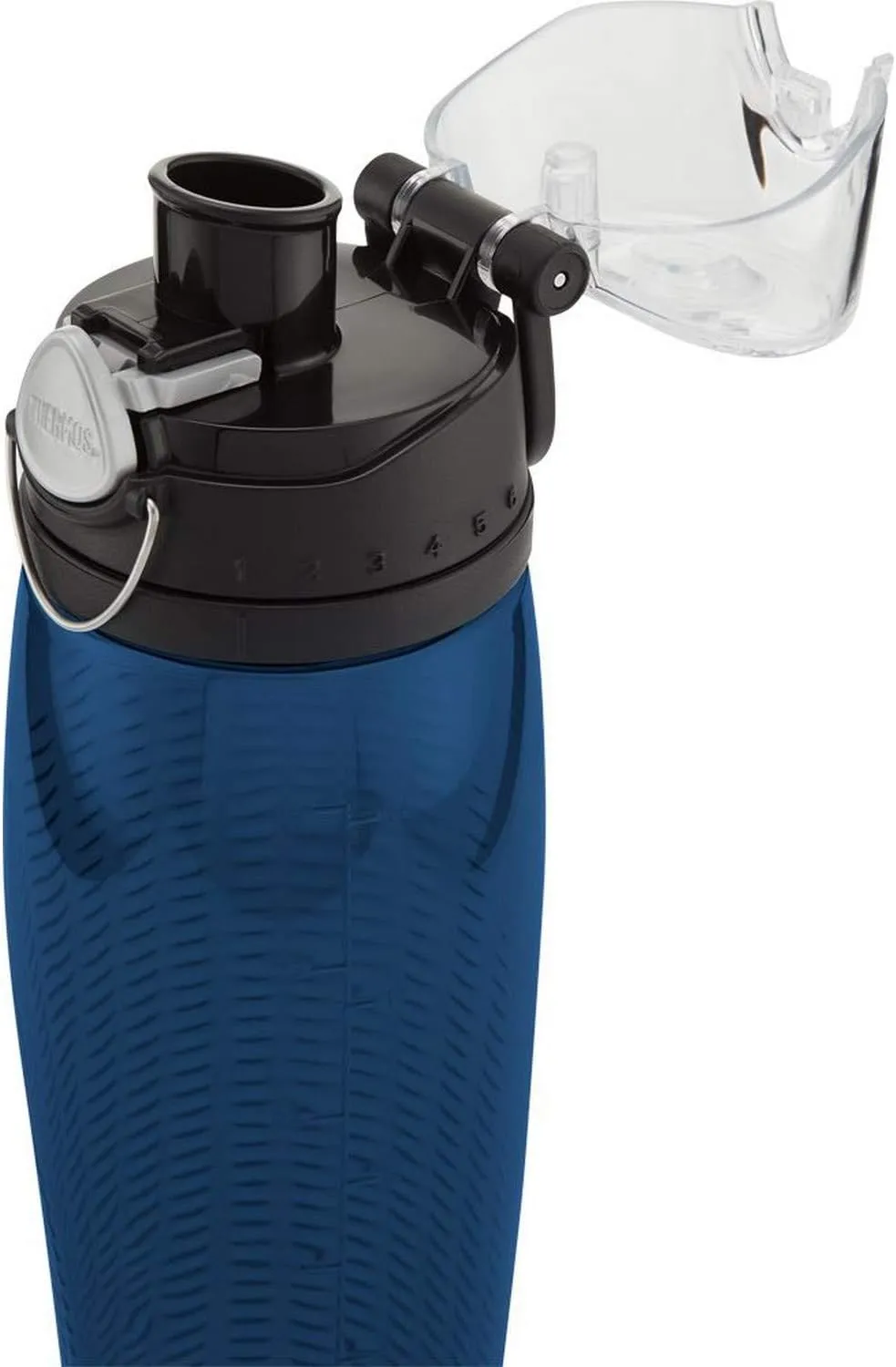 Thermos 10792 Hydration Water Bottle with Meter, Midnight Blue, 710 ml