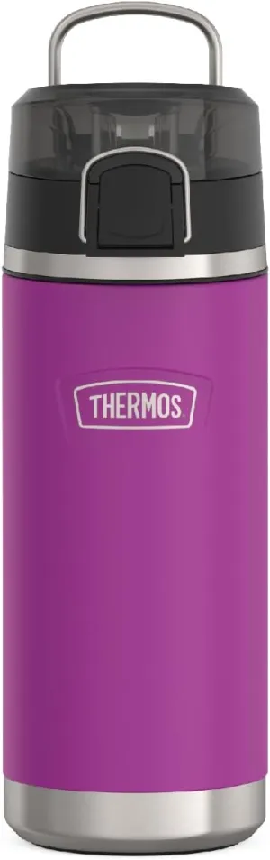 THERMOS ICON SERIES, Water Bottle with Spout - 18 Ounce, Plum - Stainless Steel Vacuum Insulated Water Bottle with Lid