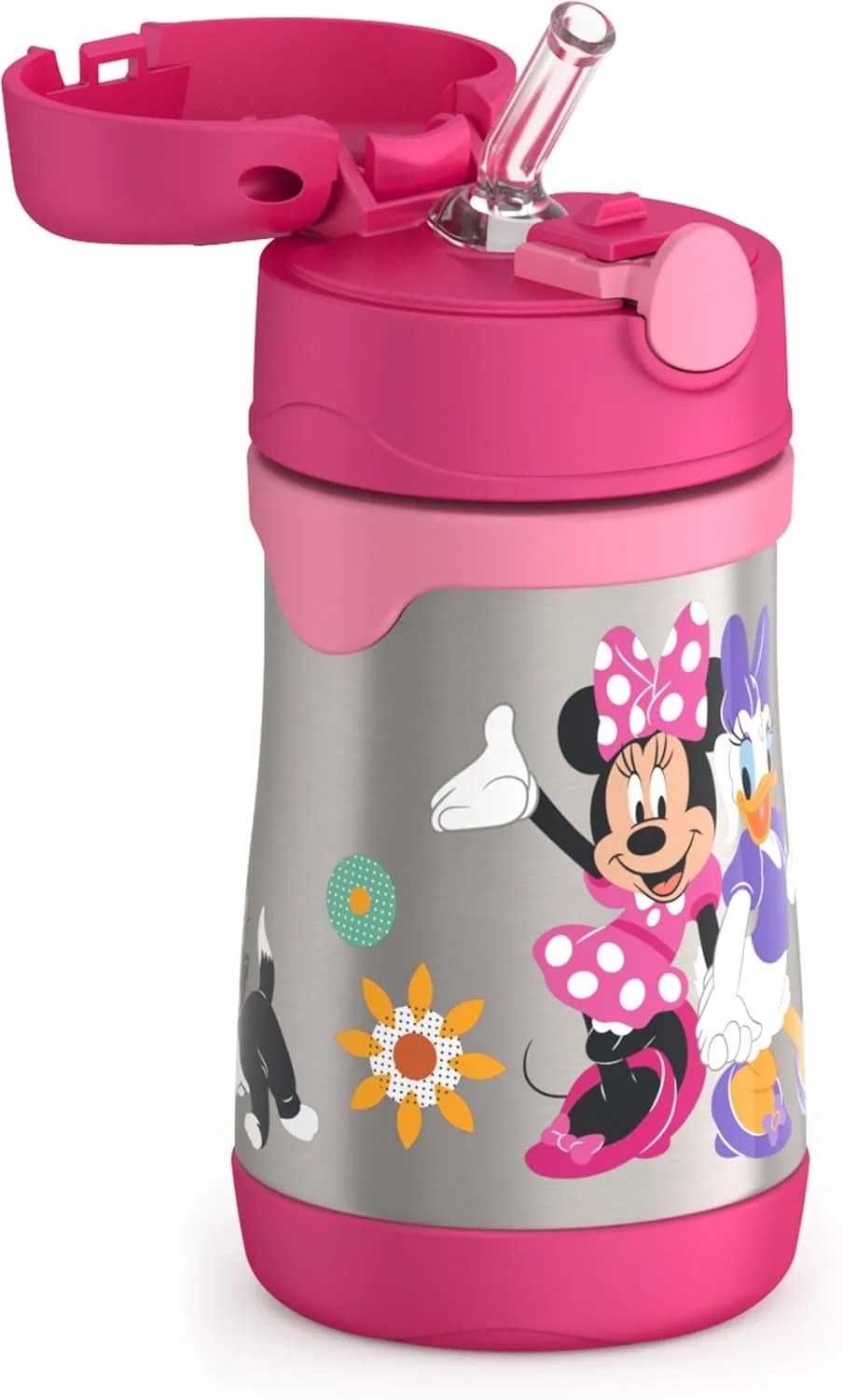 THERMOS Vacuum Insulated Stainless Steel 10oz Straw Bottle, MINNIE MOUSE