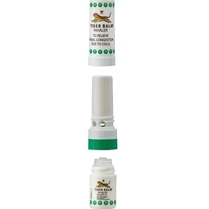 Tiger Balm 2-in-1 Inhaler, 2ml – Effective Dual Action Relief for Nasal Congestion & Headaches from Cold