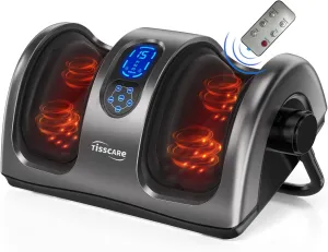 TISSCARE Foot Massager with Heat: Mother's Day Gift for Mom FSA HSA Eligible Foot Massager for Plantar Fasciitis, Neuropathy, Circulation and Pain Relief, Massage Feet/Leg/Calf/Ankle at Home/Office