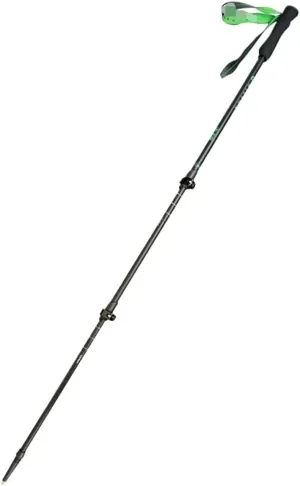 Travel Trekking Pole Trekking Poles Adjustable Hiking Walking Sticks Ultralight Carbon Fiber and Aluminum for Camping Outdoor Activities(Green)