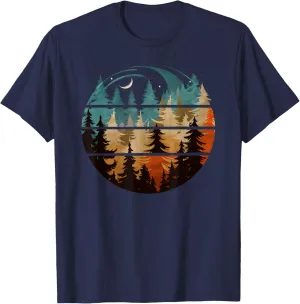 Trees Nature Mountains Adventure Outdoor Wildlife Forest T-Shirt