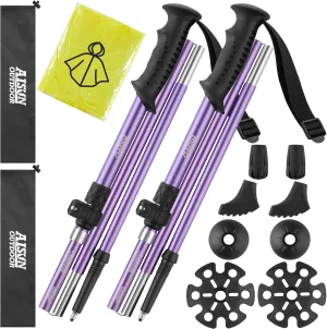 Trekking Walking for Hiking Walking Climbing for Men Women Aluminum Lightweight Collapsible