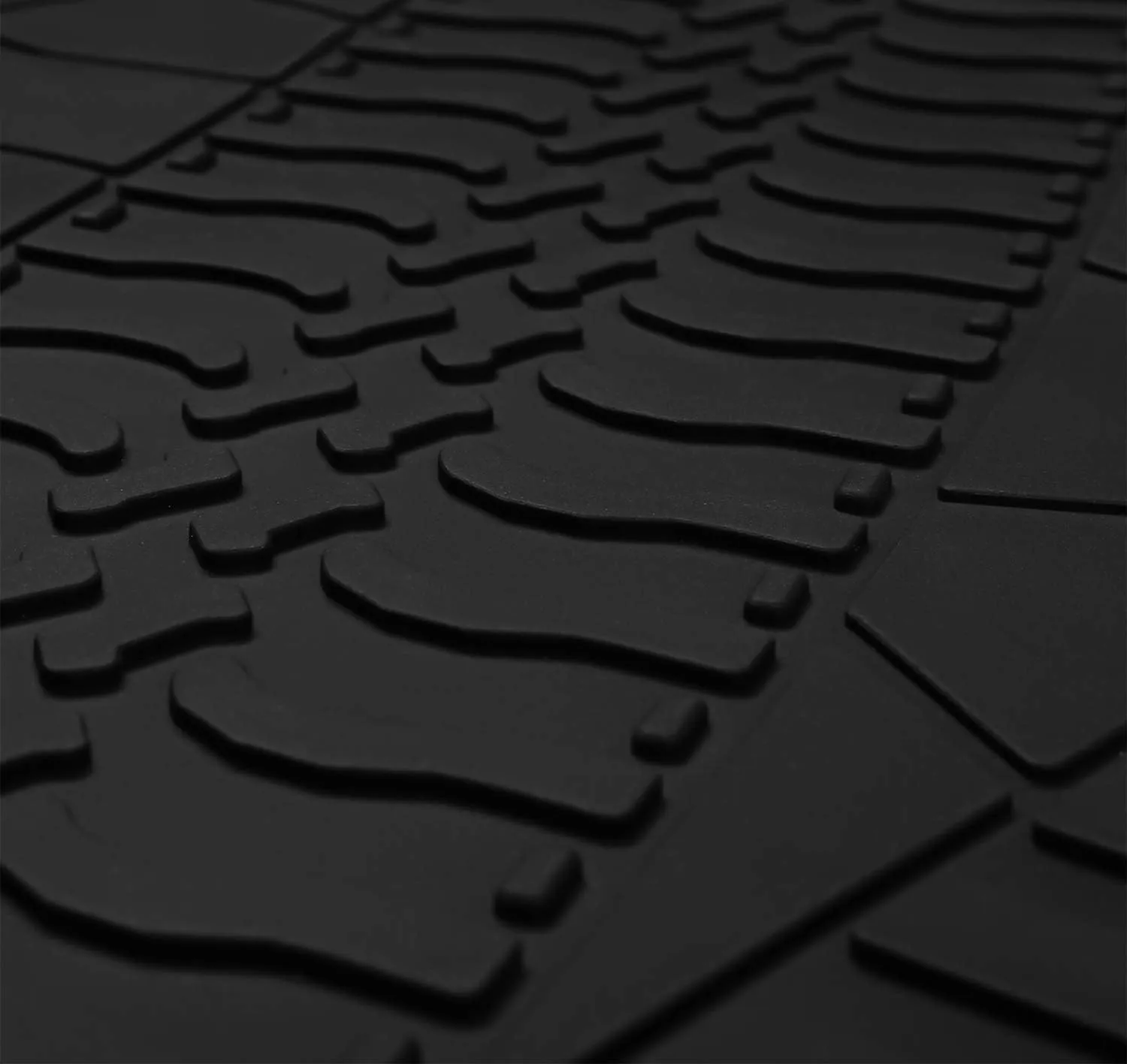 Trunk Mats Custom Fit for Jeep Compass 2017 2018 2019 2020 2021 2022 2023 2024 2025 Cargo Liners Black Red Rubber for All Weather Protection Heavy Duty Odorless