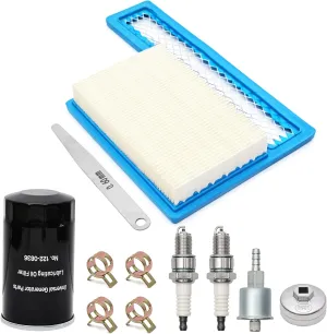 Tune Up Kit for Onan RV QG 5500 7000 Generator Marquis Gold Platinum EF/HGJAA/HGJAB/HGJA, with Parts 149-2341 Fuel Filter,140-3116 Air Filter,122-0836 Oil Filter&Wrench,167-1638 Spark Plug&Gap Tool