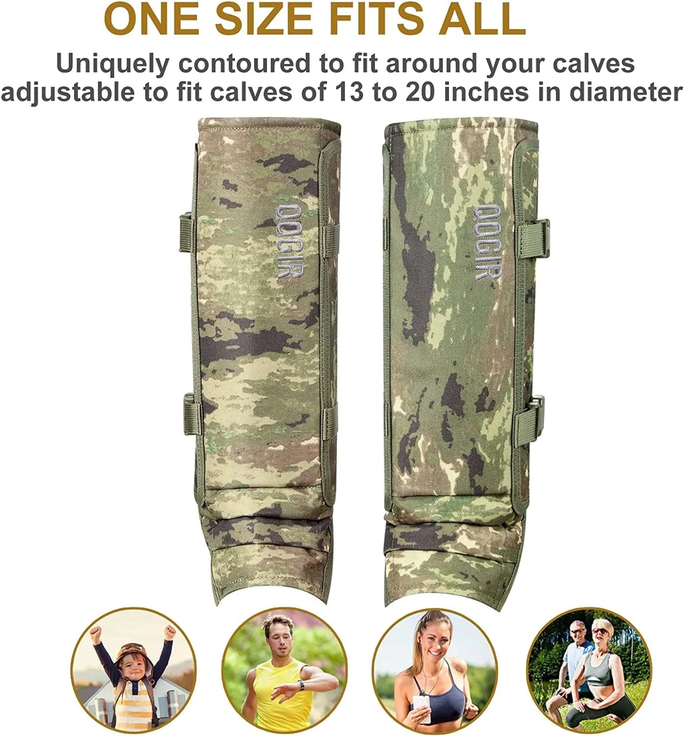 UIIHUNT Snake Gaiters, Waterproof Snake Chaps Snake Gaiter for Men Women, Adjustable Snake Bite Protection Snake Guards