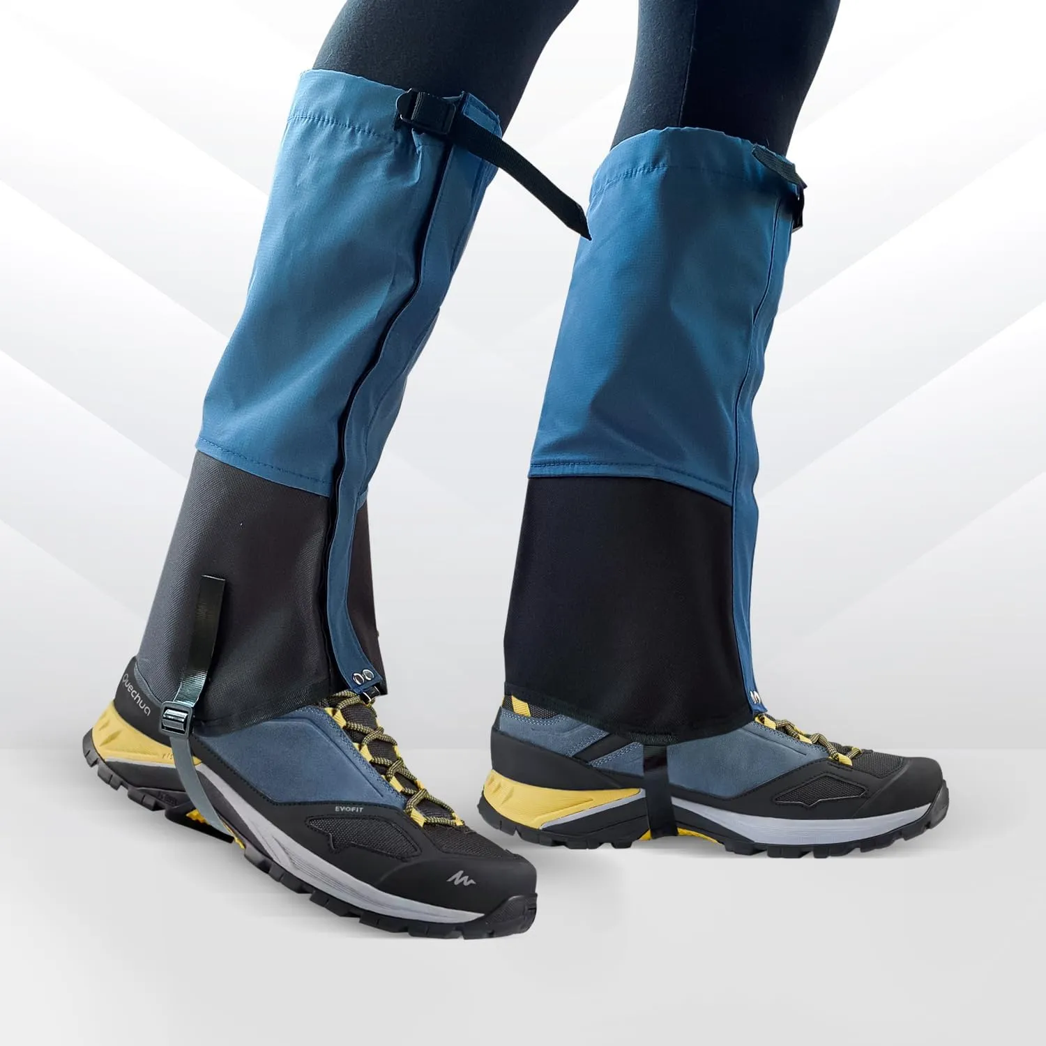 Ultimate Blue Gaiters for Men - Hiking Gear - Boot Gaiters for Men - Gaiters for Hiking - Hiking Gaiters for Men - Outdoor Research Gaiters Men - Leg Gaiters for Women- Hunting Gaiters