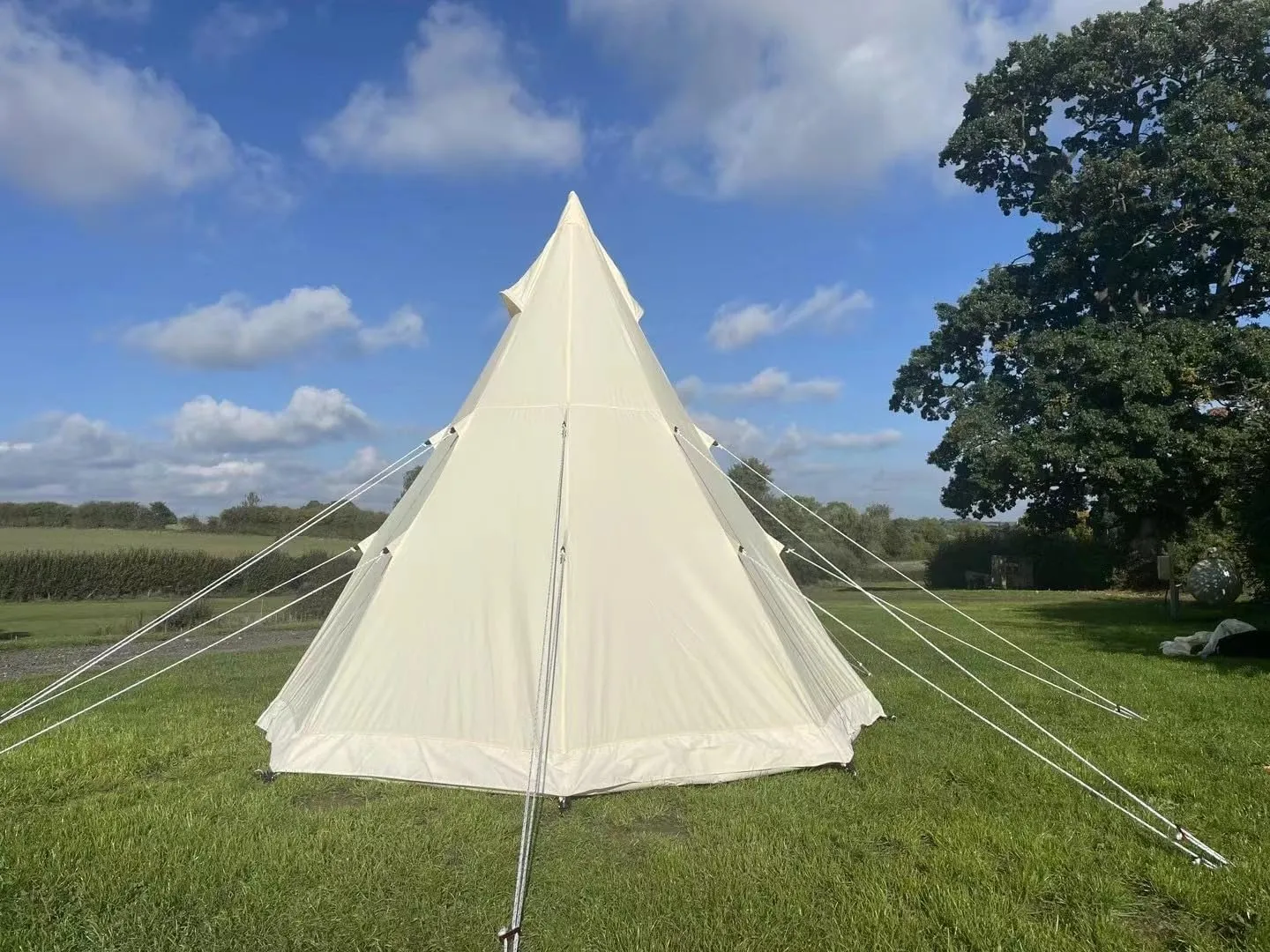 Ultimate Comfort with Premium 9.85ft Tipi Tent, Lightweight Aluminum Poles, Families and Four-Season Outdoor Adventures