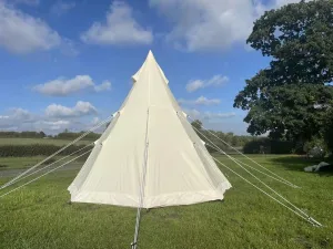 Ultimate Comfort with Premium 9.85ft Tipi Tent, Lightweight Aluminum Poles, Families and Four-Season Outdoor Adventures