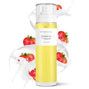 Ultra-Concentrated Hair & Body Perfume Mist, Long Lasting Women's Fragrance, Gourmand Perfumes for Women, Vegan and Cruelty Free (Strawberry Silk)