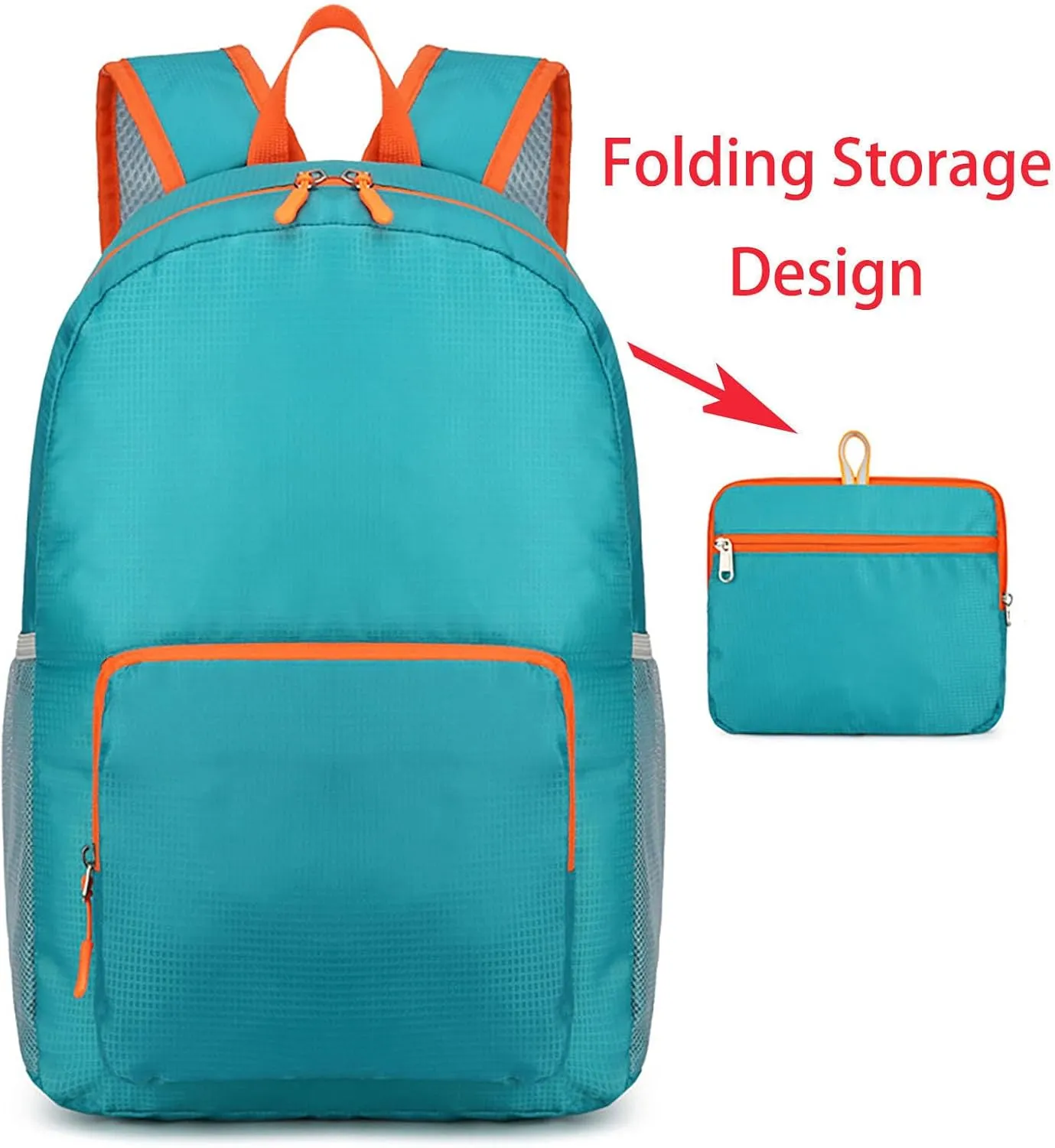 Ultralight Packable Backpack 16 Inch Waterproof Travel Daypack for Camping Hiking Outdoor (Green)