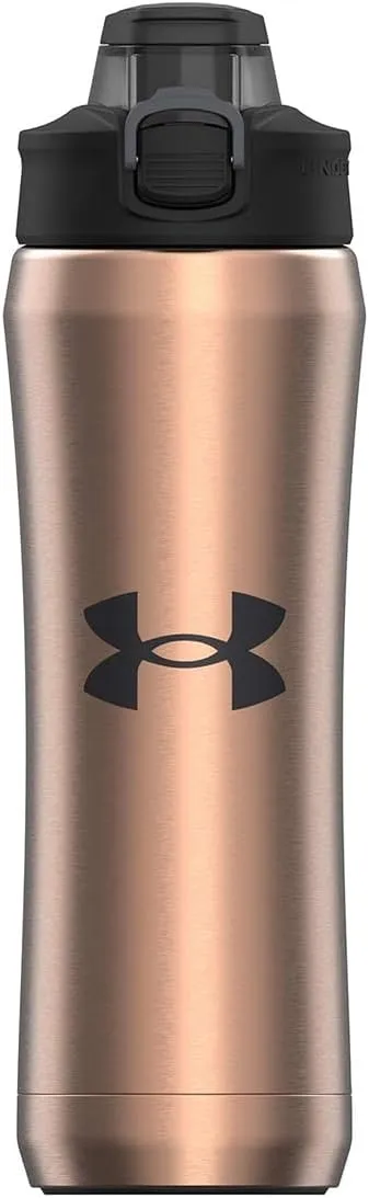 Under Armour 18oz Stainless Steel Water Bottle, Vacuum Insulated, Self Draining Protective Cap, Leak Proof, For Kids & Adults, All Sports, Gym
